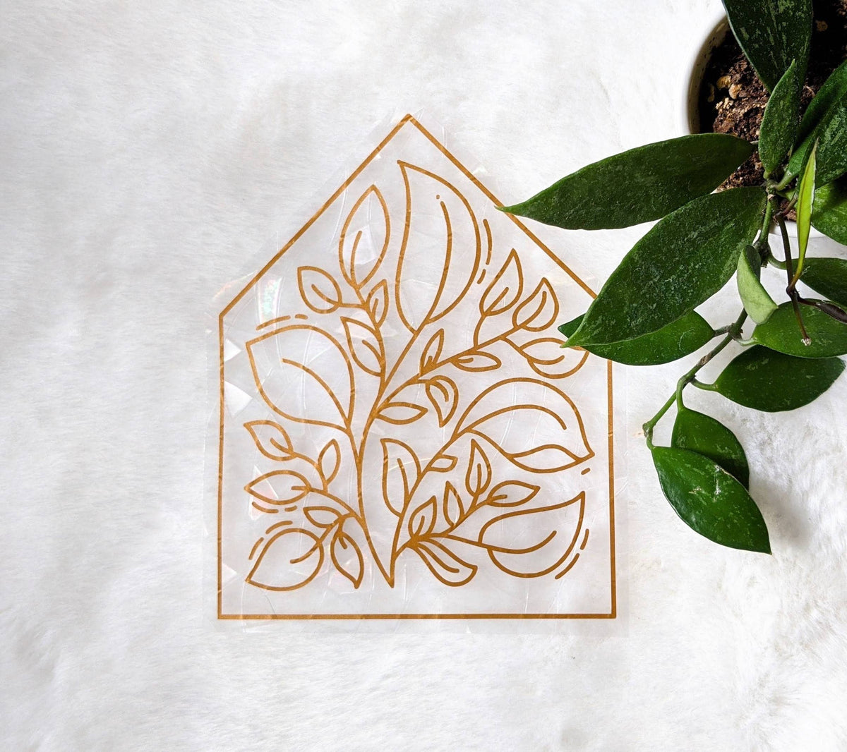 Greenhouse Suncatcher Sticker | Gift for Plant Lovers