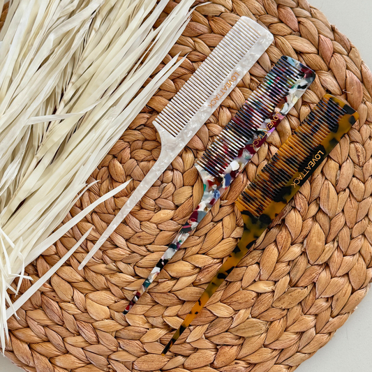 Cellulose Acetate Tail Hair Combs