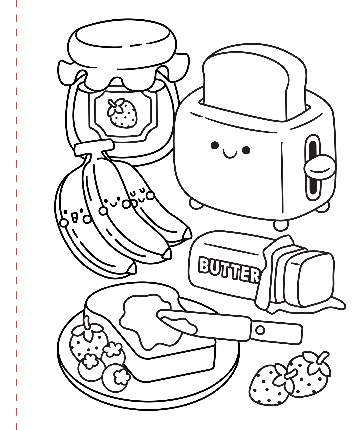 Large Print Coloring Book - Cozy & Comfy