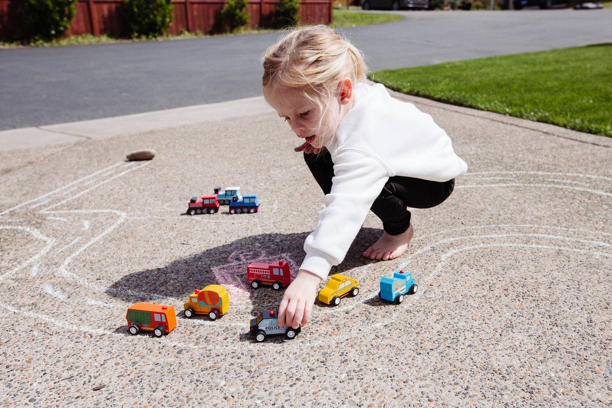 Pull Back Around Town Cars Refill - Set of 24