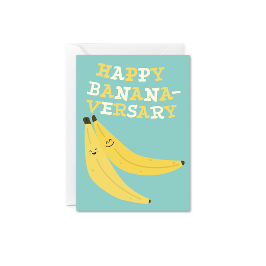 Happy Bananaversary Anniversary Mini Enclosure Card