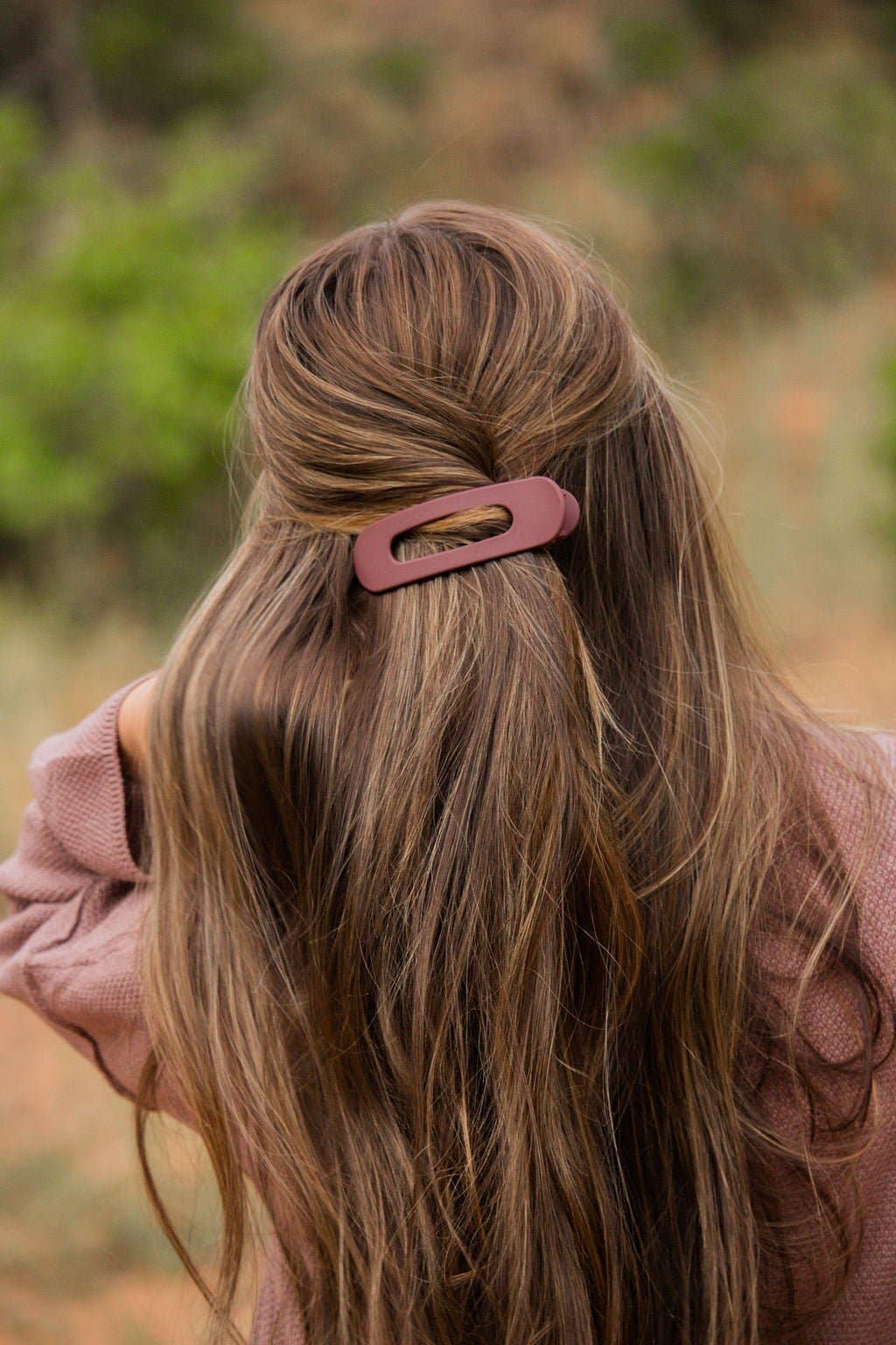 Fall Color Flat Claw Clip - Multiple Colors: Olive