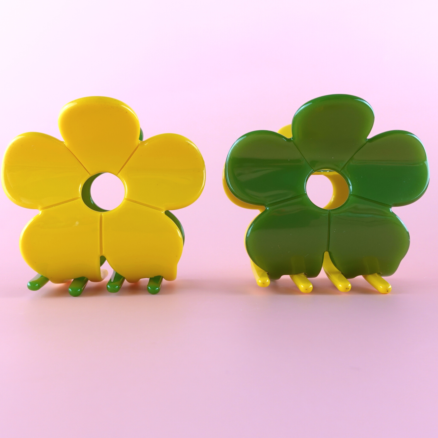 Hanami Cellulose Acetate Flower Hair Claw Clips
