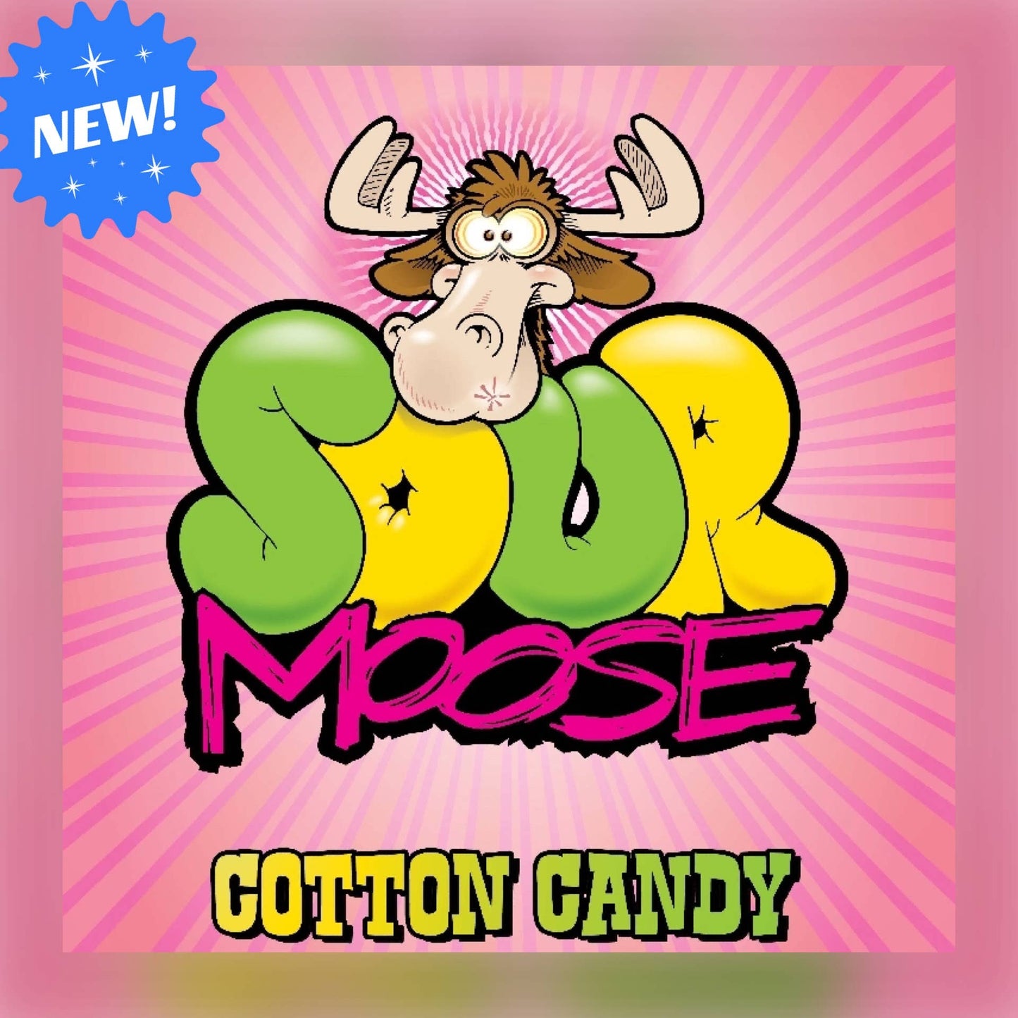NEW SOUR COTTON CANDY PRE-PACK 70G 1L SET 36