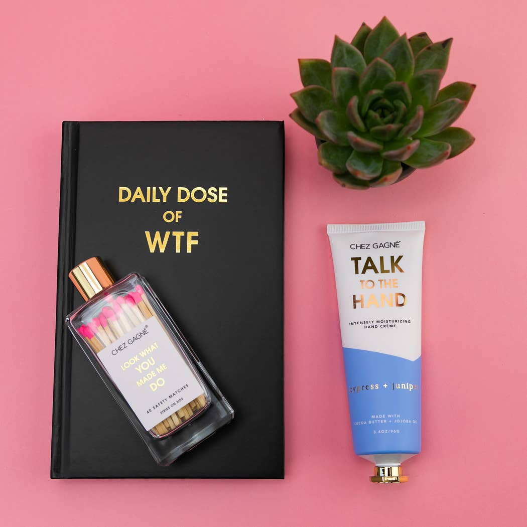Talk to the Hand - Funny Hand Cream Gift, Cypress + Juniper