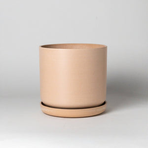 9” Signature Stone Planter & Saucer | Earth Tones