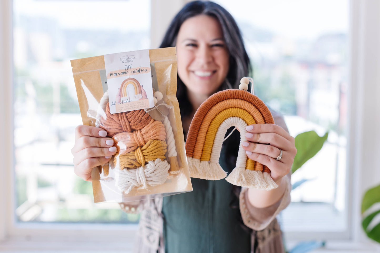 DIY Macrame Rainbow Kit: Sunset