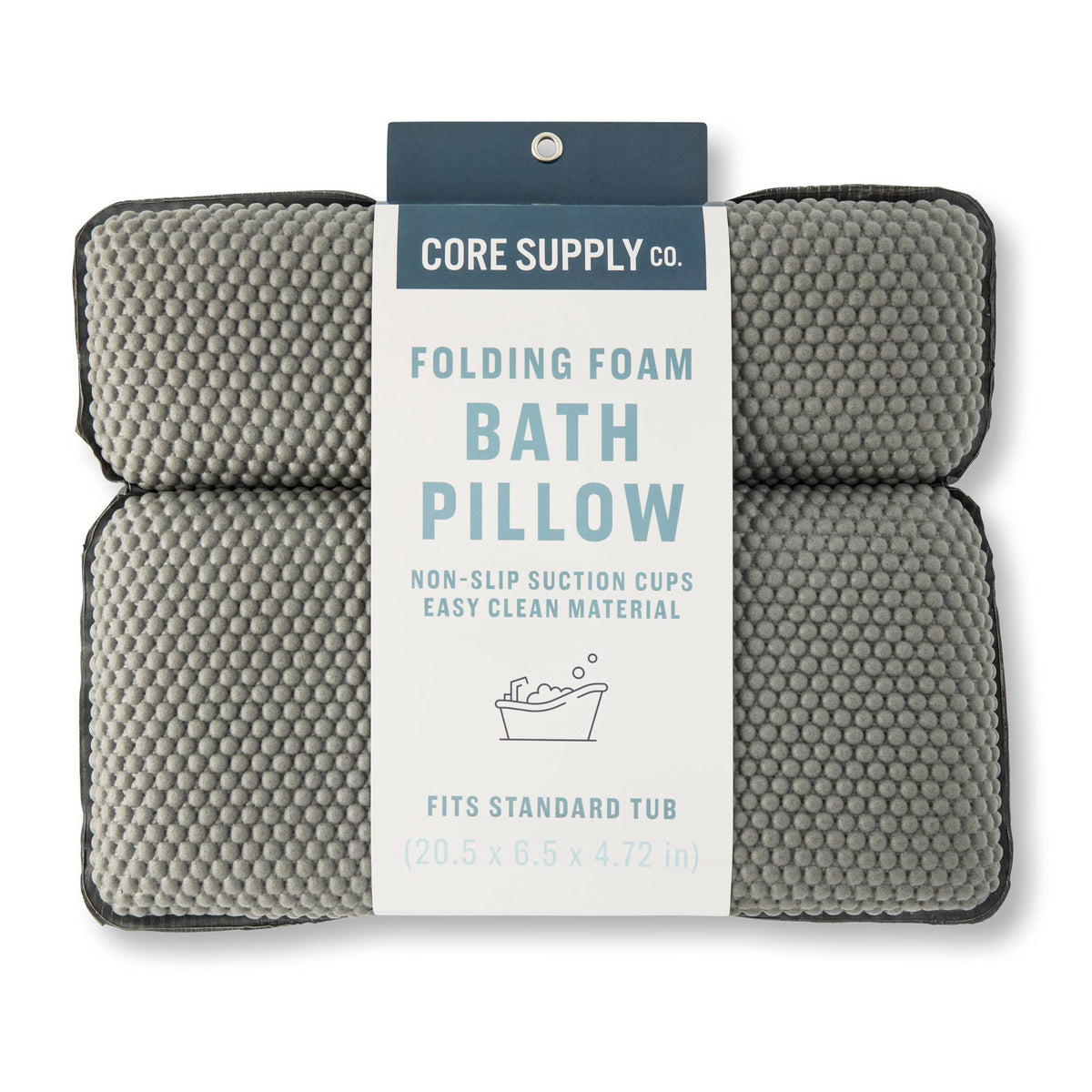 Folding Spa Pillow - Grey