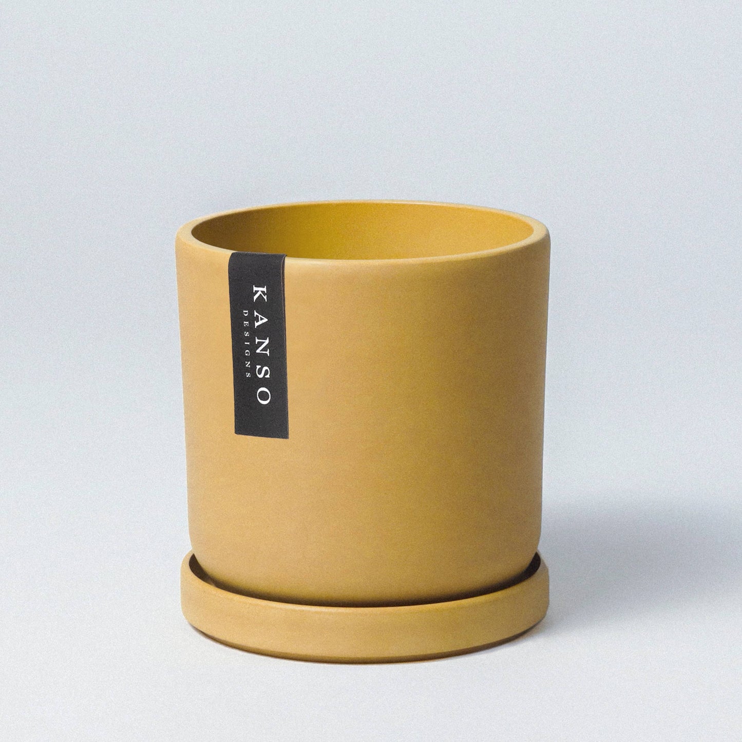 7" Mustard Seed & Dusted Clay Planters & Saucers