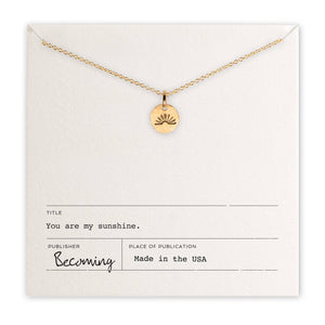 Open image in slideshow, You Are My Sunshine Necklace
