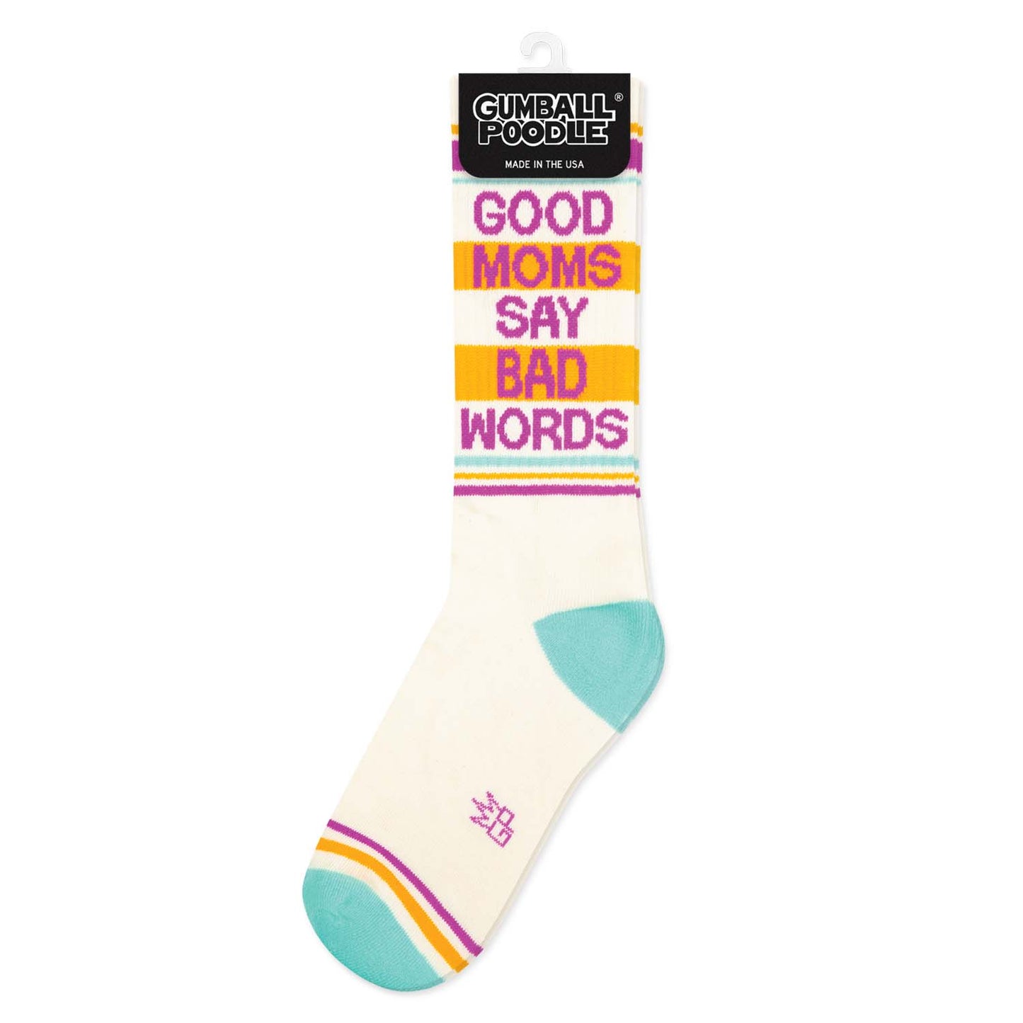 Good Moms Say Bad Words Gym Crew Socks
