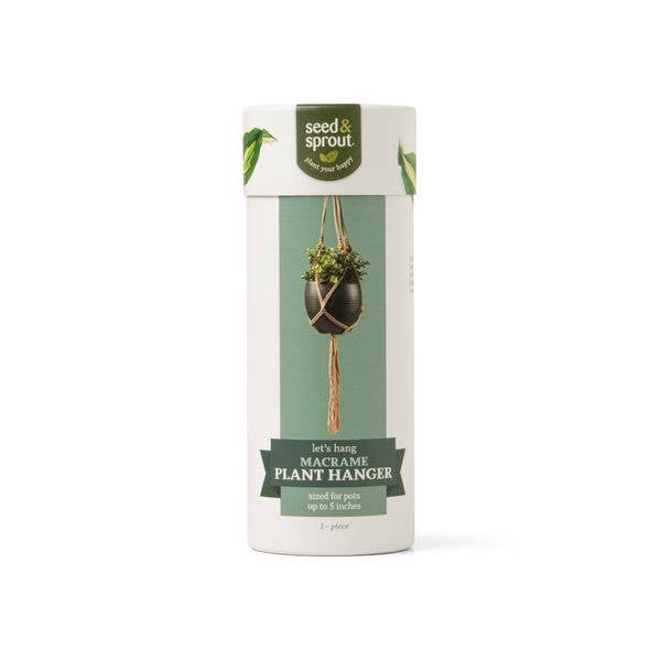 Seed & Sprout Let's Hang Macrame Plant Hanger