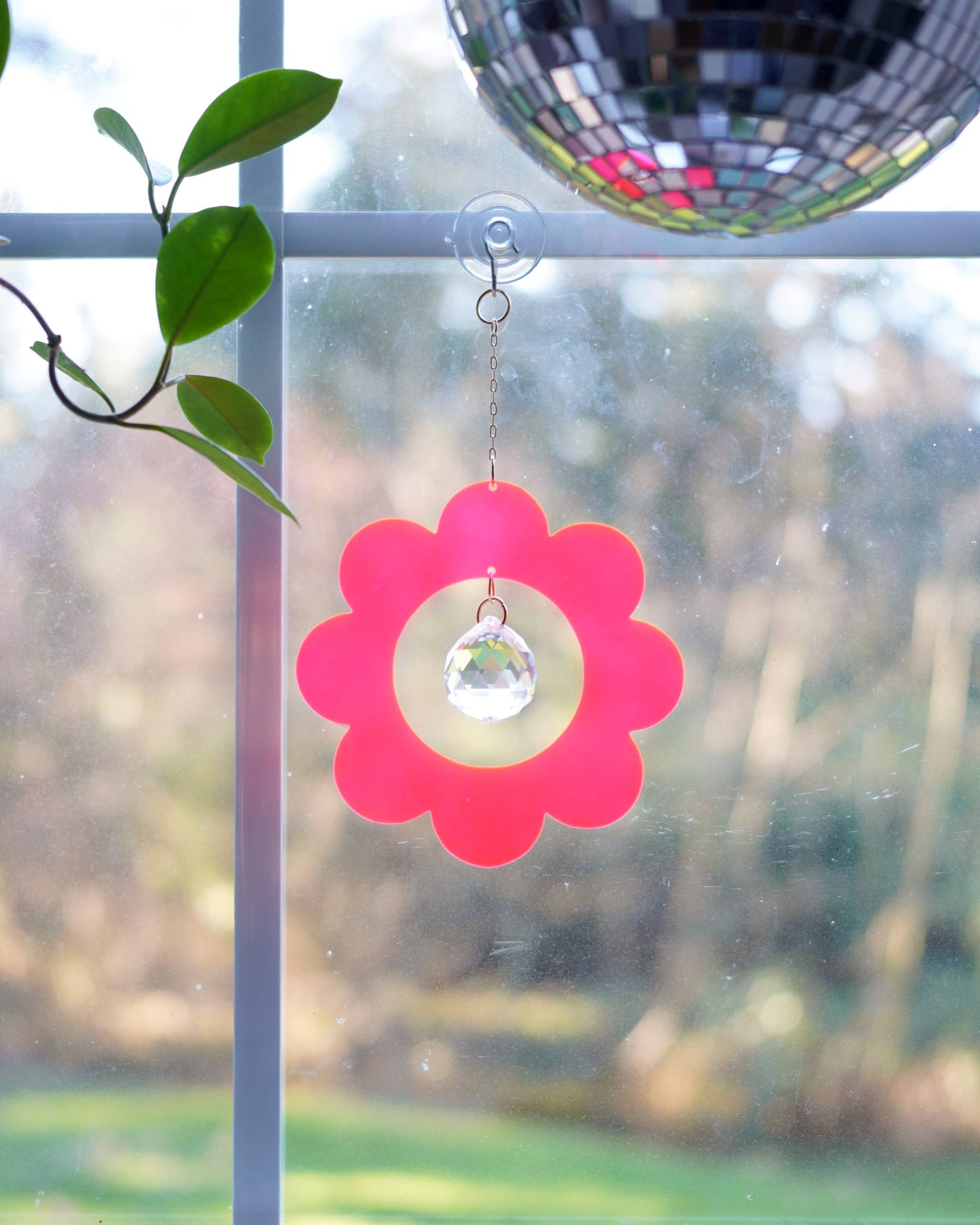 Retro Flower Sun Catcher