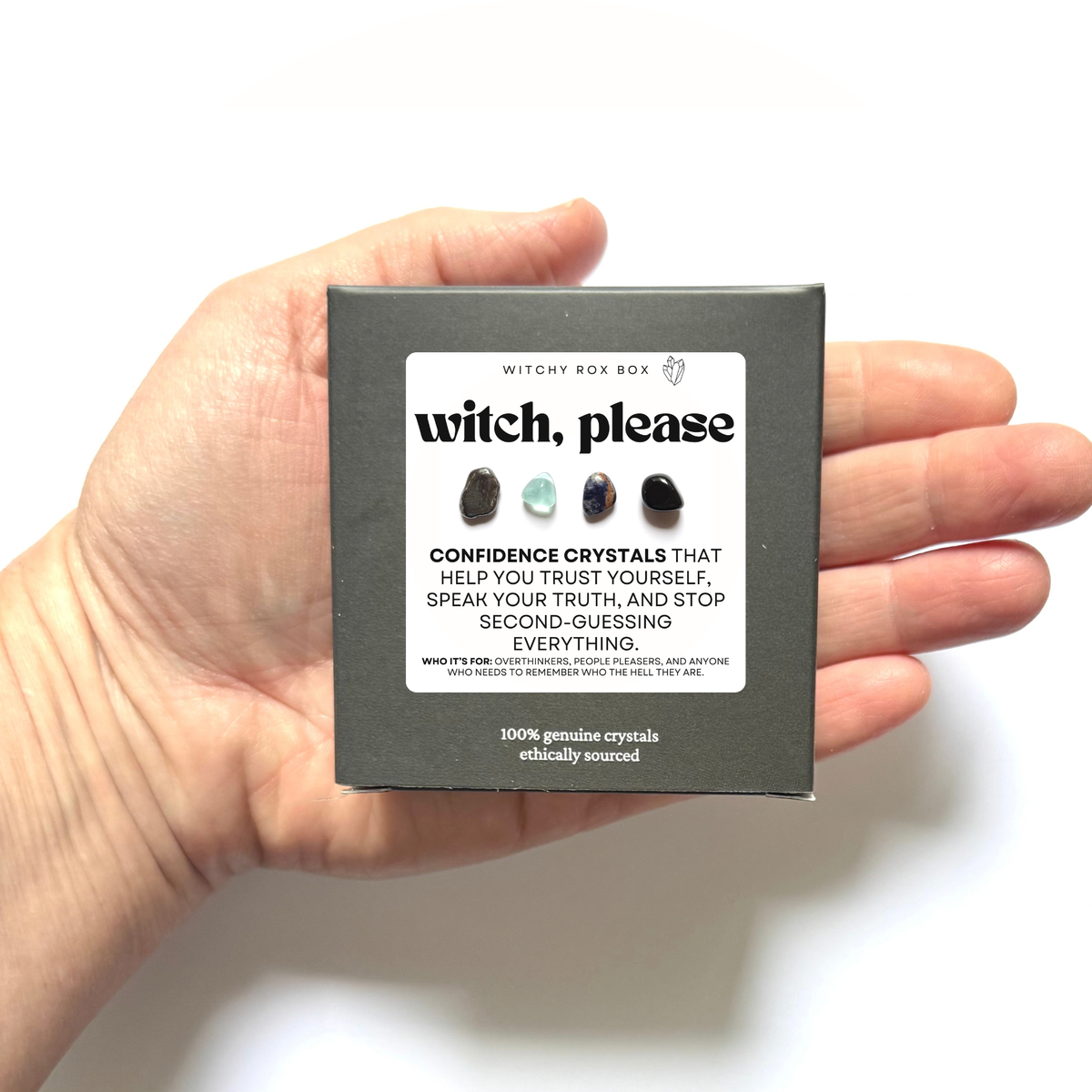 Witchy X Crystal Energy Sets - little magic crystal sets for protecting your peace, calling in love, or manifesting money