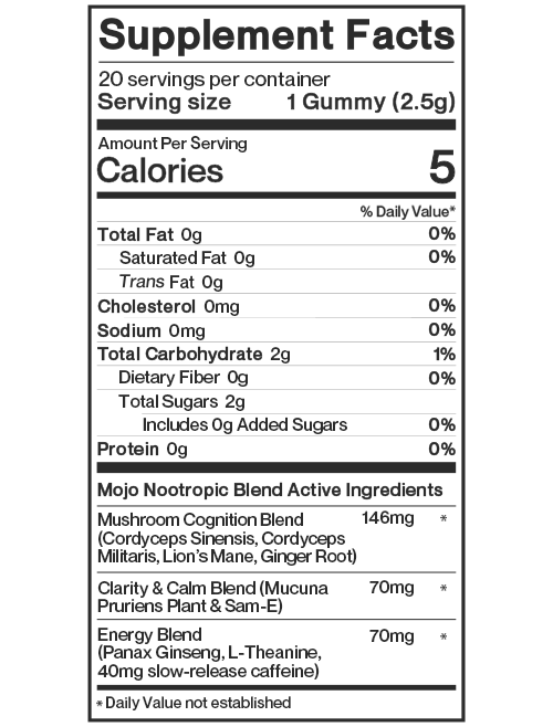 Brain Boosting Gummies, Strawberry Tangerine