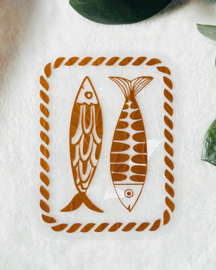Sardines Suncatcher | Nautical Window Cling | Coastal Gift