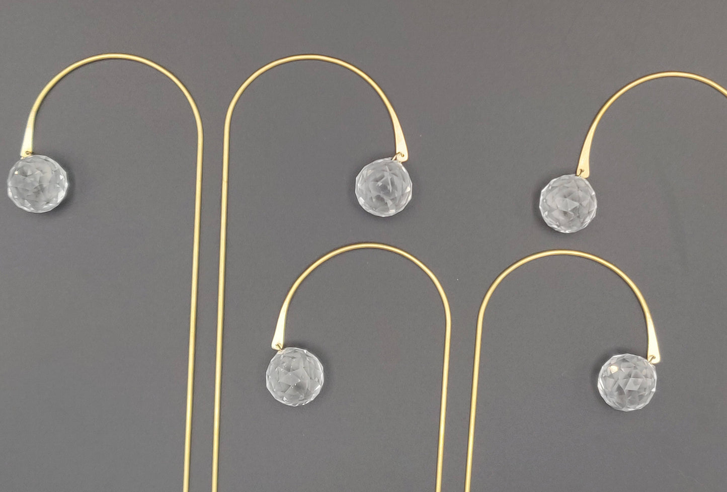 DROP brass and glass crystal suncatcher