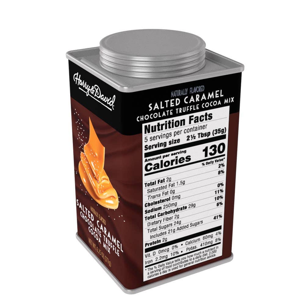 H&D® Truffle Cocoa - Salted Caramel Chocolate (6.25oz Tins)