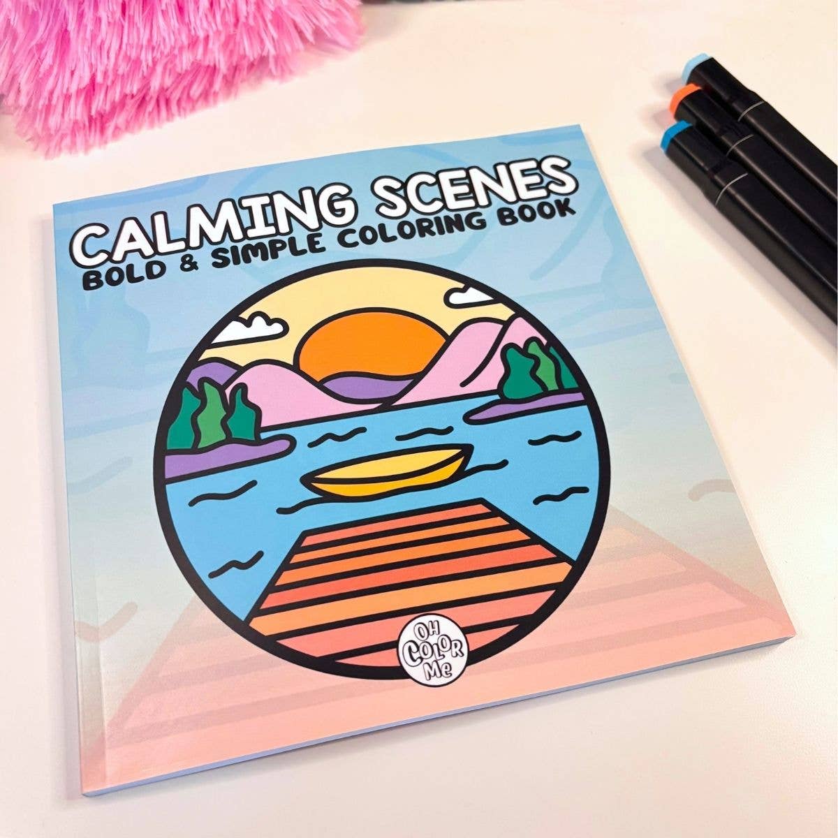 Calming Scence Bold & Simple Coloring Book