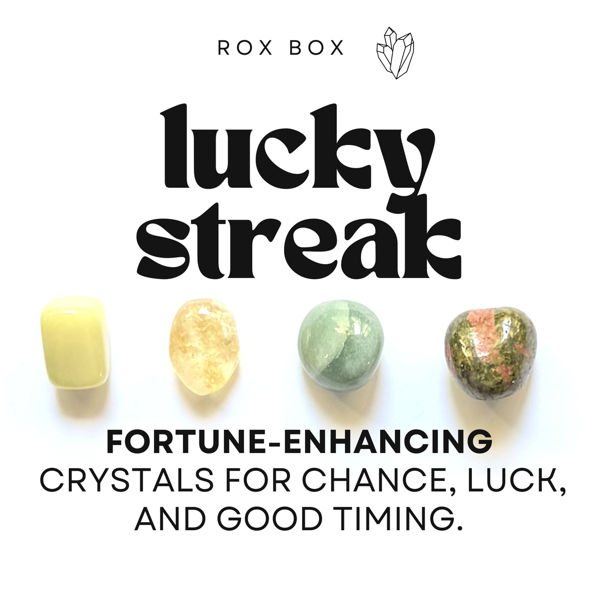 Lucky streak - crystals for good luck - fun cheeky gift