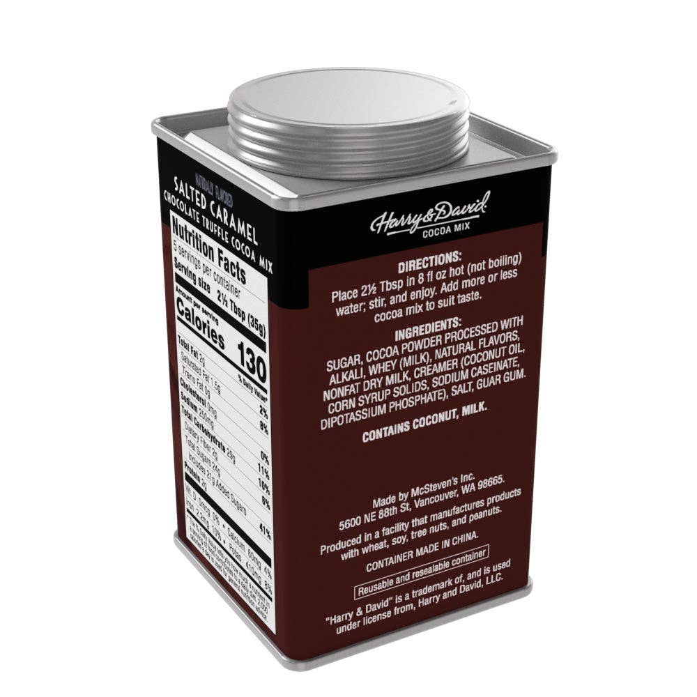 H&D® Truffle Cocoa - Salted Caramel Chocolate (6.25oz Tins)