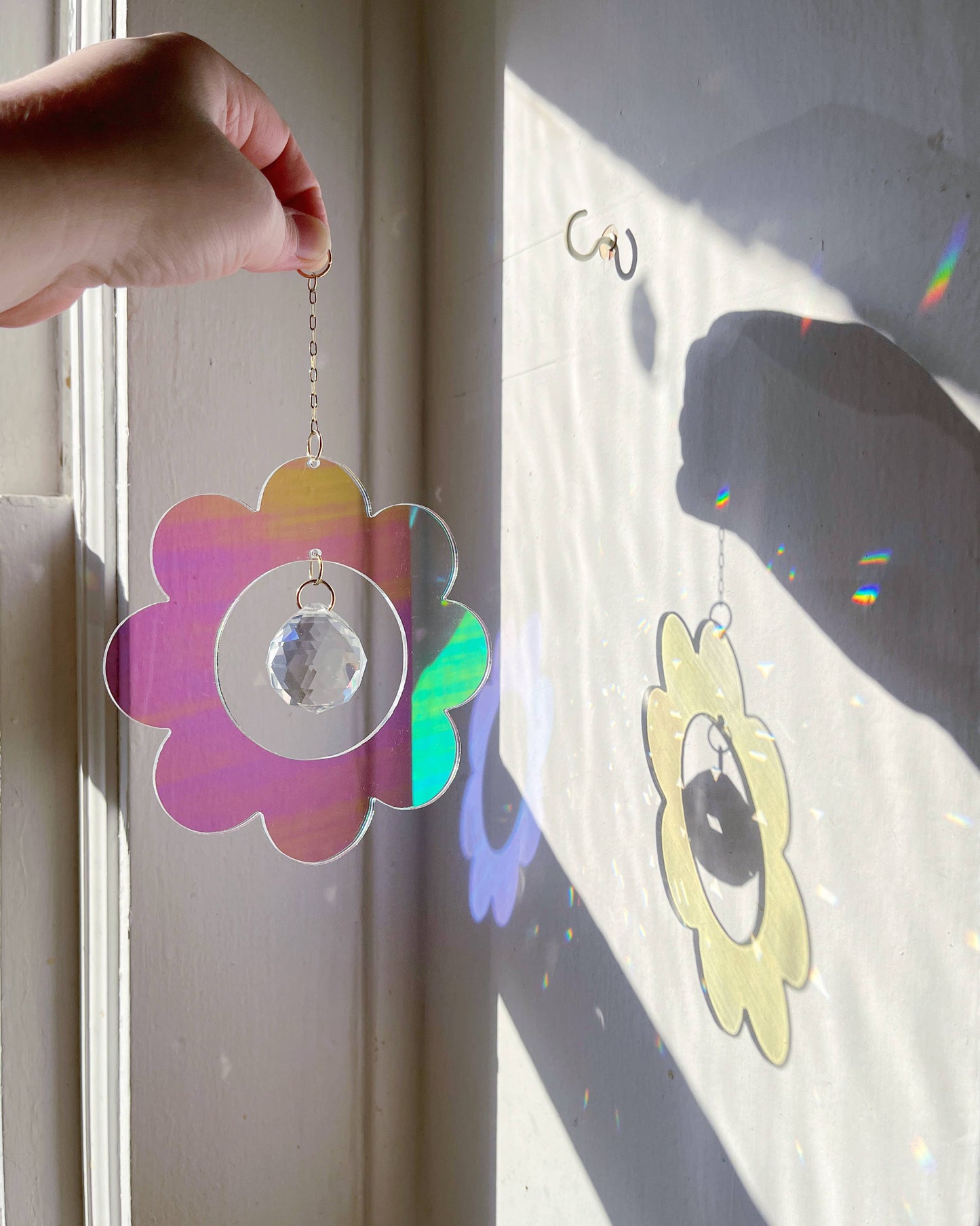 Retro Flower Sun Catcher