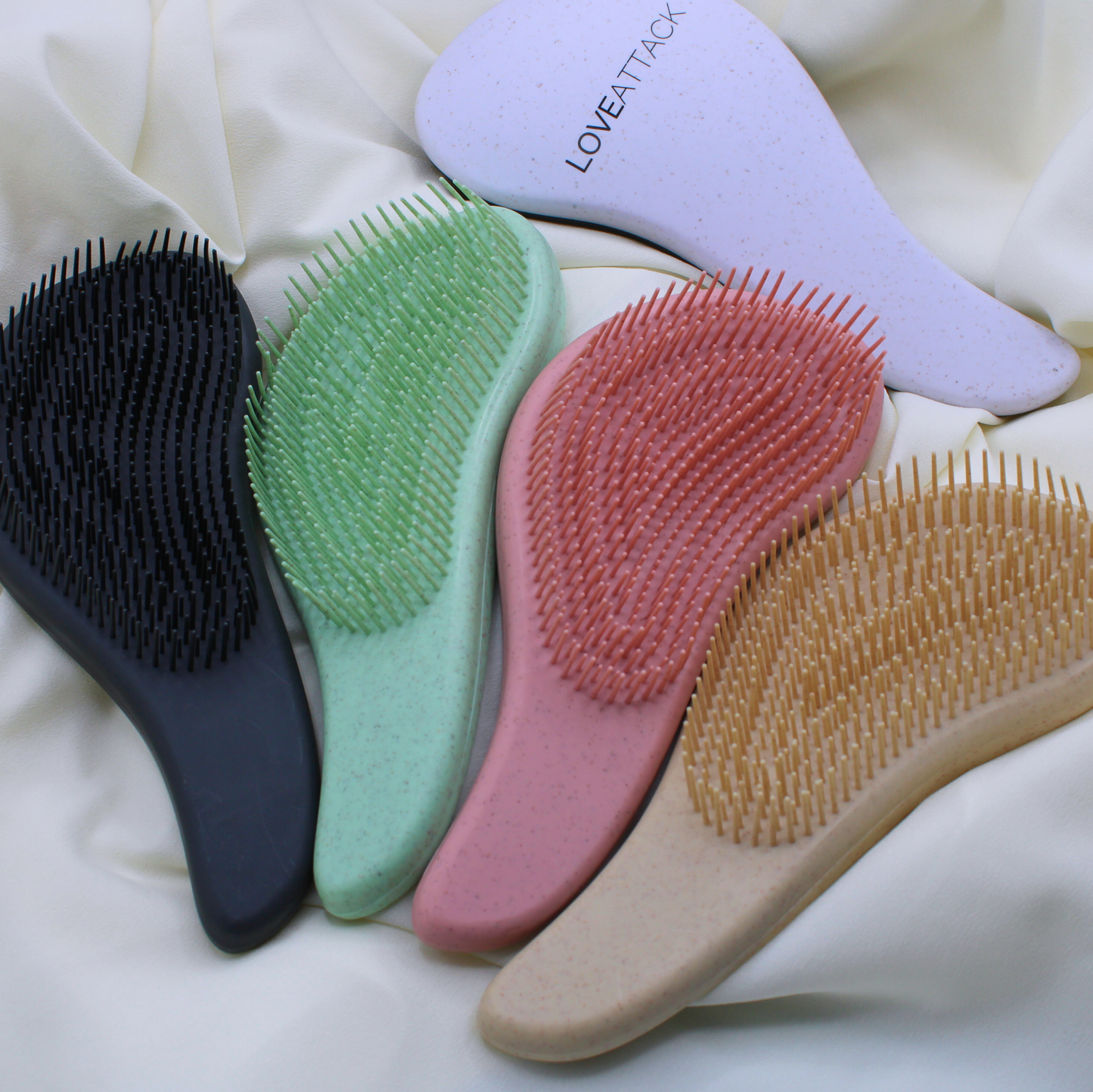 Wheat Straw Wet/Dry Detangling Hair Brush