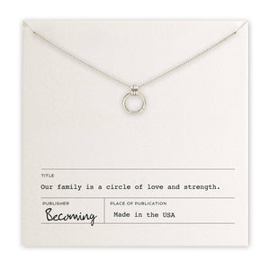 Open image in slideshow, Family Circle Necklace
