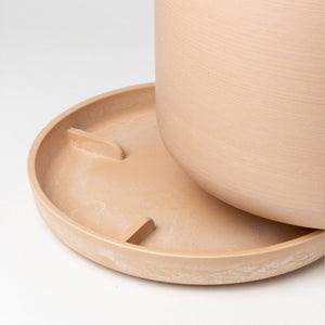 9” Signature Stone Planter & Saucer | Earth Tones