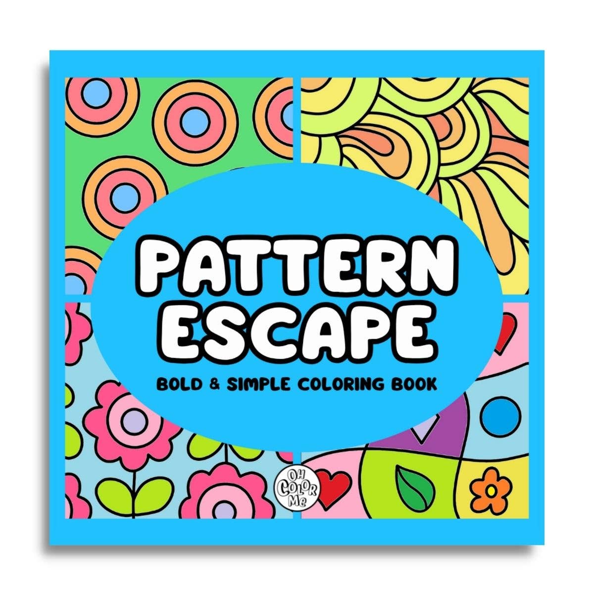 Pattern Escape Bold & Simple Coloring Book