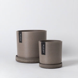 7" & 4" Signature Planters & Saucer | Earth Tones