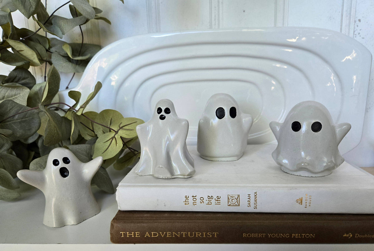 Concrete Ghost Decor- White