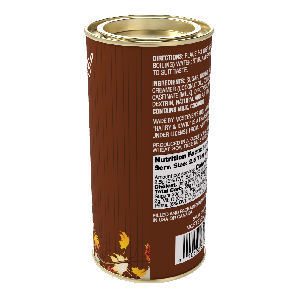 H&D® Fall Maple Pecan White Hot Chocolate (8oz Tins)