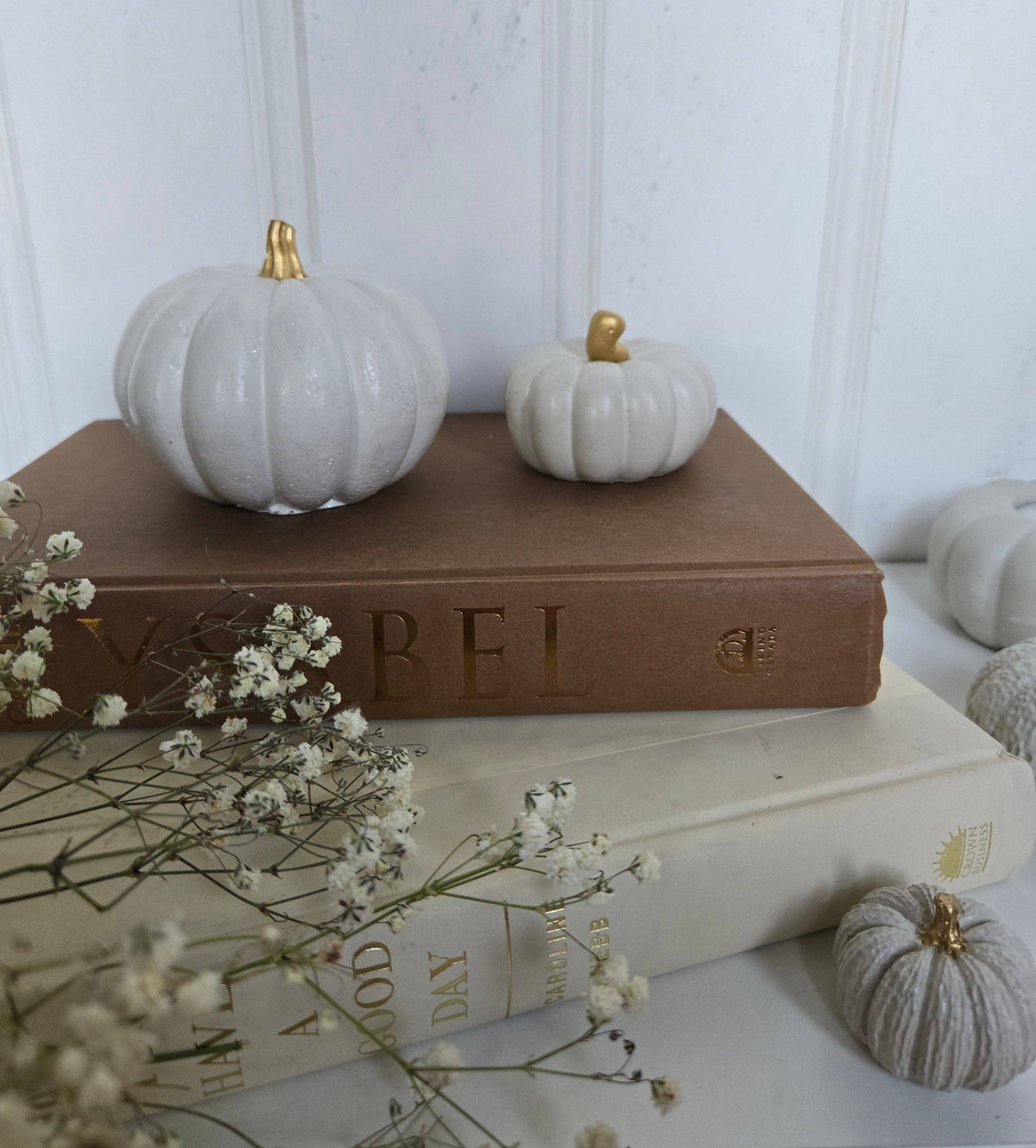 Pumpkin Decor- White