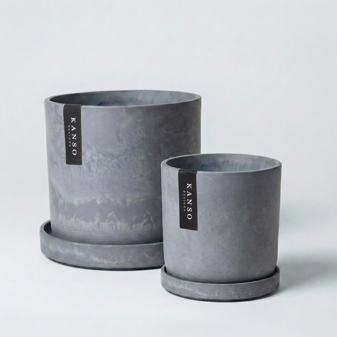 7" & 4" Signature Planters & Saucer | Earth Tones