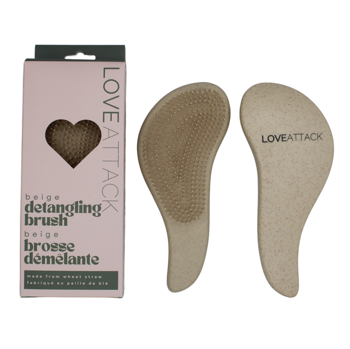 Wheat Straw Wet/Dry Detangling Hair Brush
