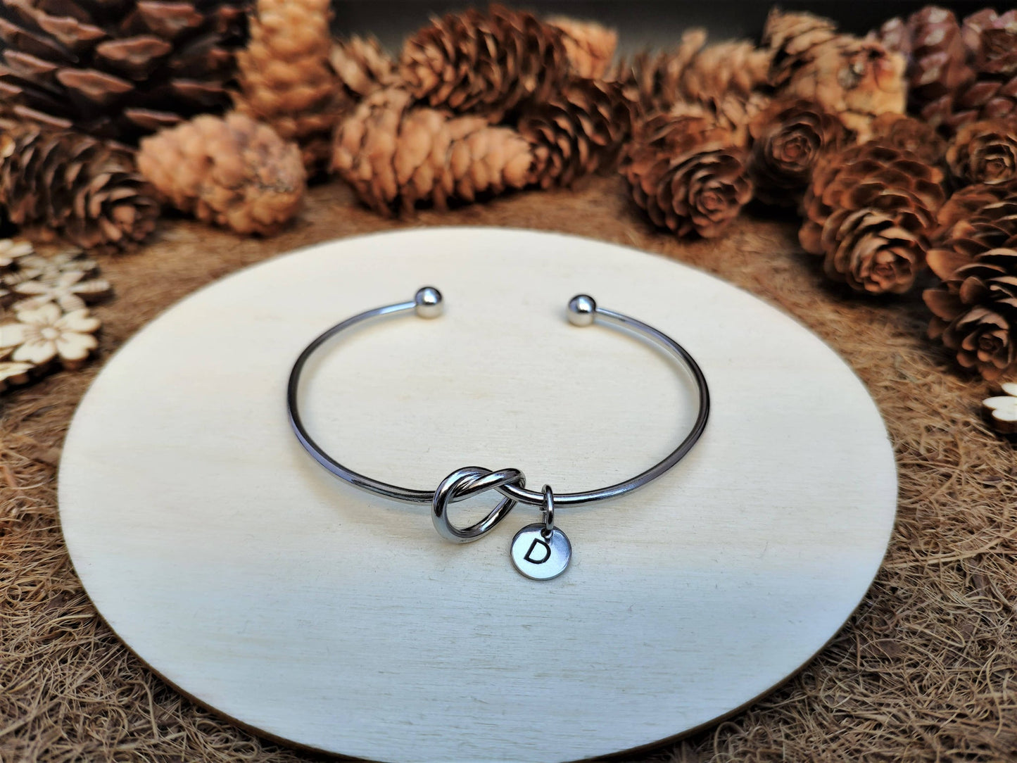 Stainless Steel Knot Bangle Bracelet 0097
