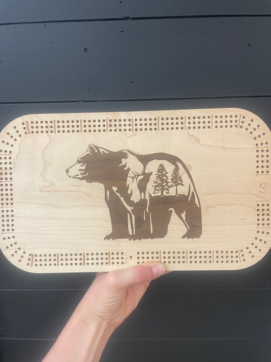 Wood Bear Crib Board