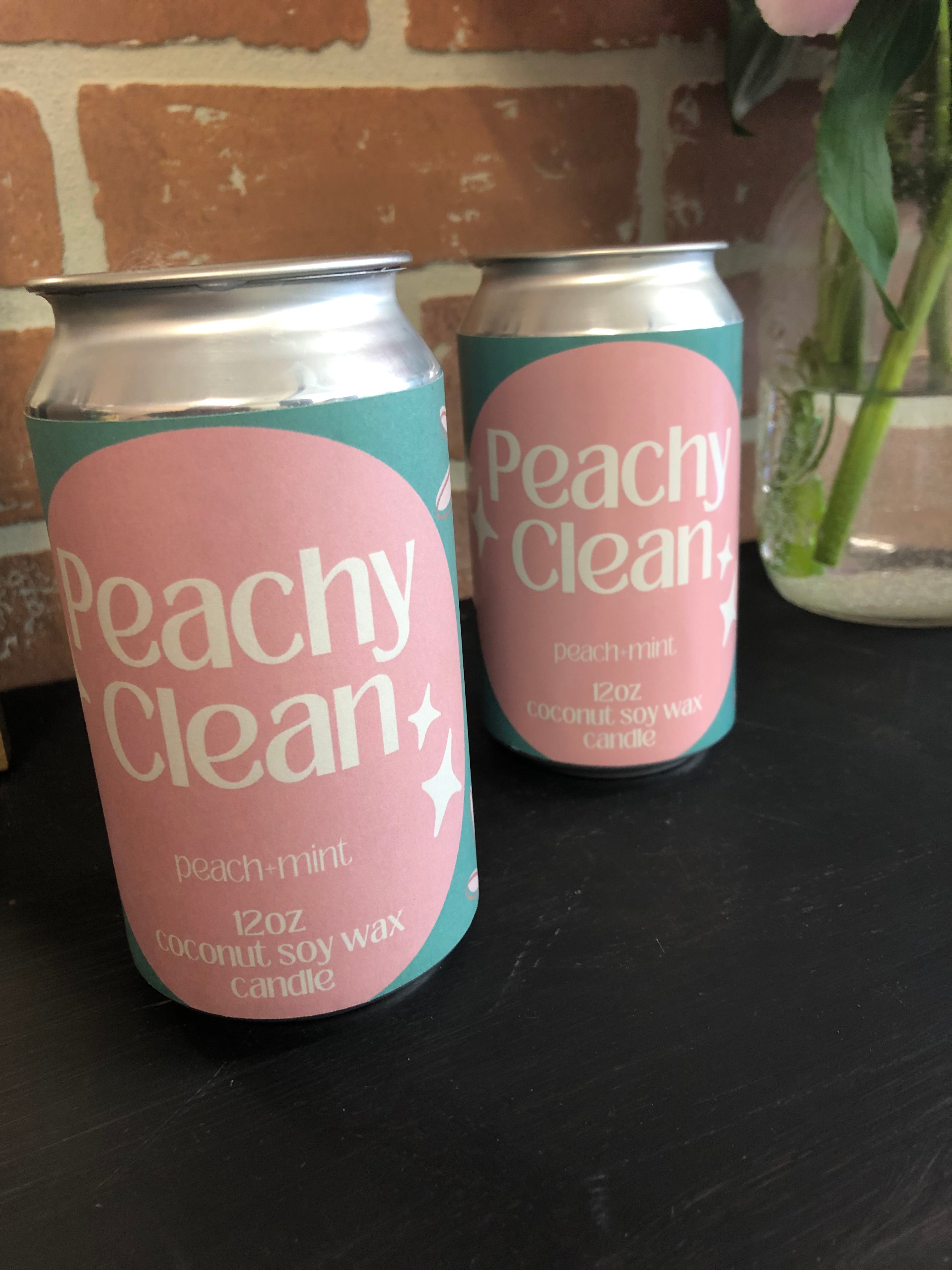 Peachy Clean Candle Can