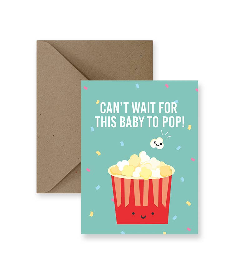 Baby Popcorn Baby Card
