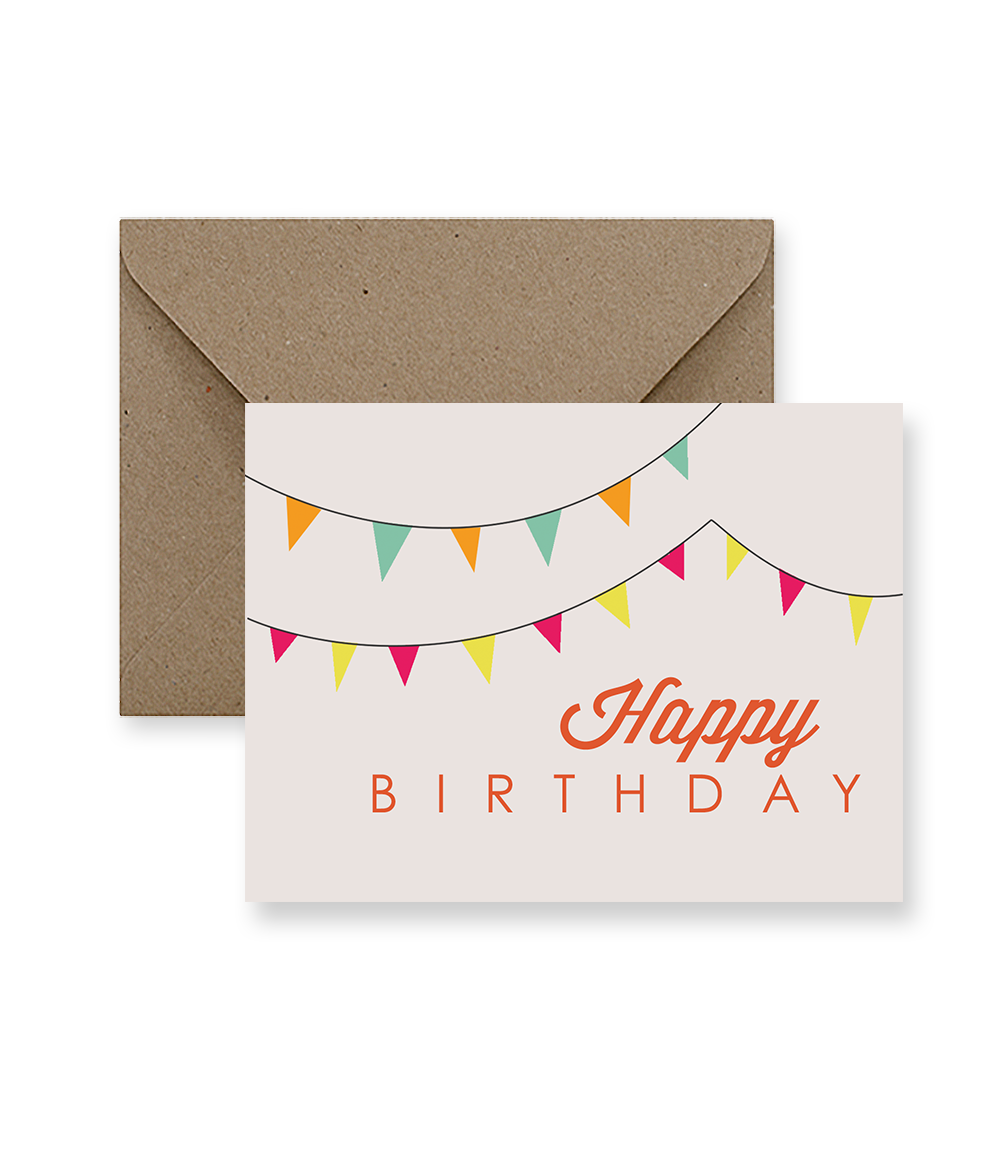 Flags Happy Birthday Card
