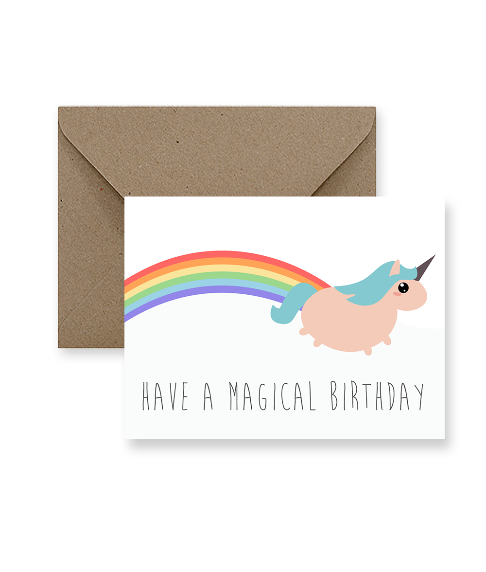 Unicorn Have A Magical Birthday Card