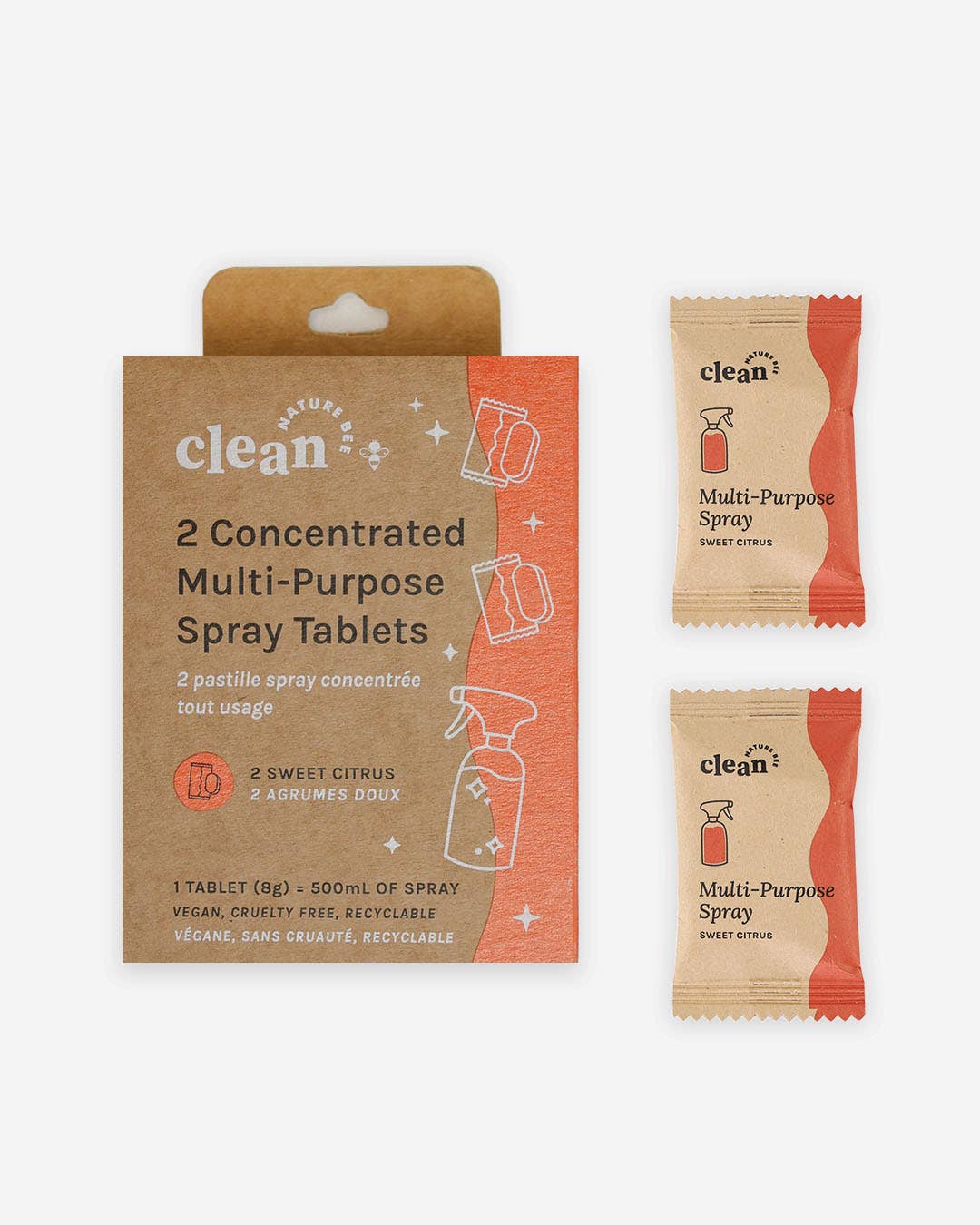 Sweet Citrus Multi-Purpose Cleaning Spray Tablets 2 Pack
