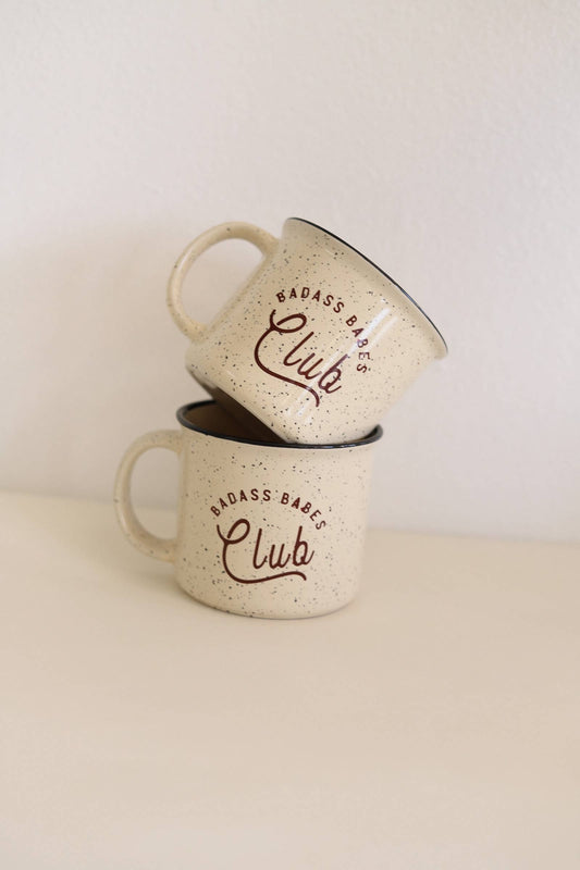 Badass Babes Ceramic Mug, Campfire Mug, Coffee Mug, Feminist