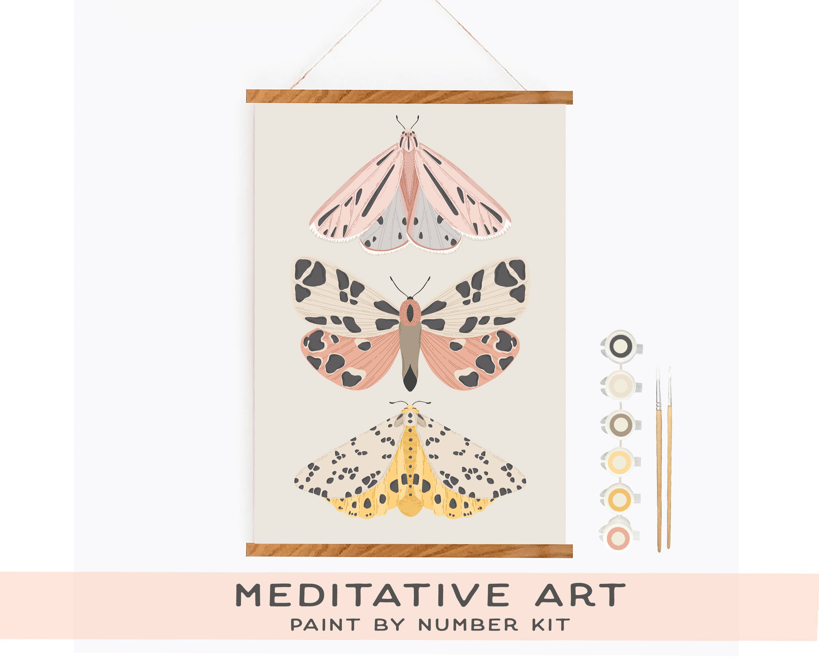 Vintage Butterflies Meditative Art Paint by Number Kit: Paint by Number Kit