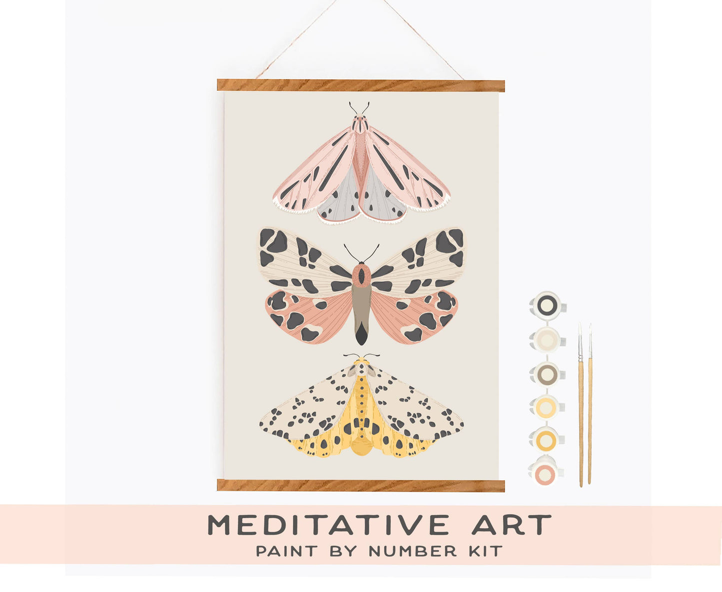 Vintage Butterflies Meditative Art Paint by Number Kit: Paint by Number Kit