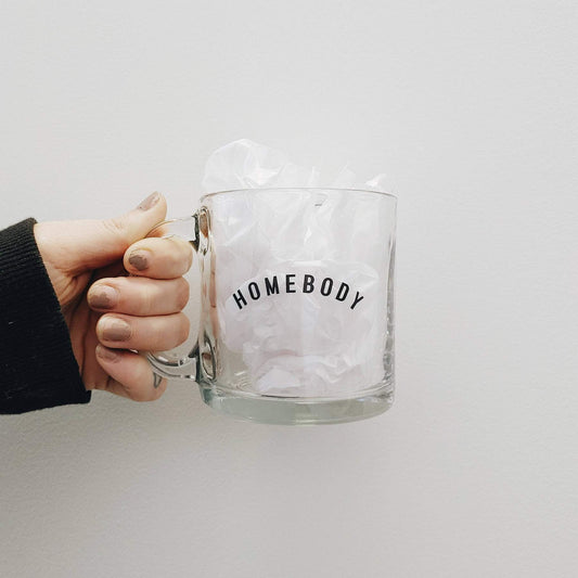 Homebody Glass Coffee Mug