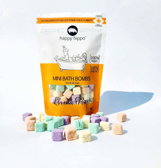 Llama Poop Mini Bubble Bombs look