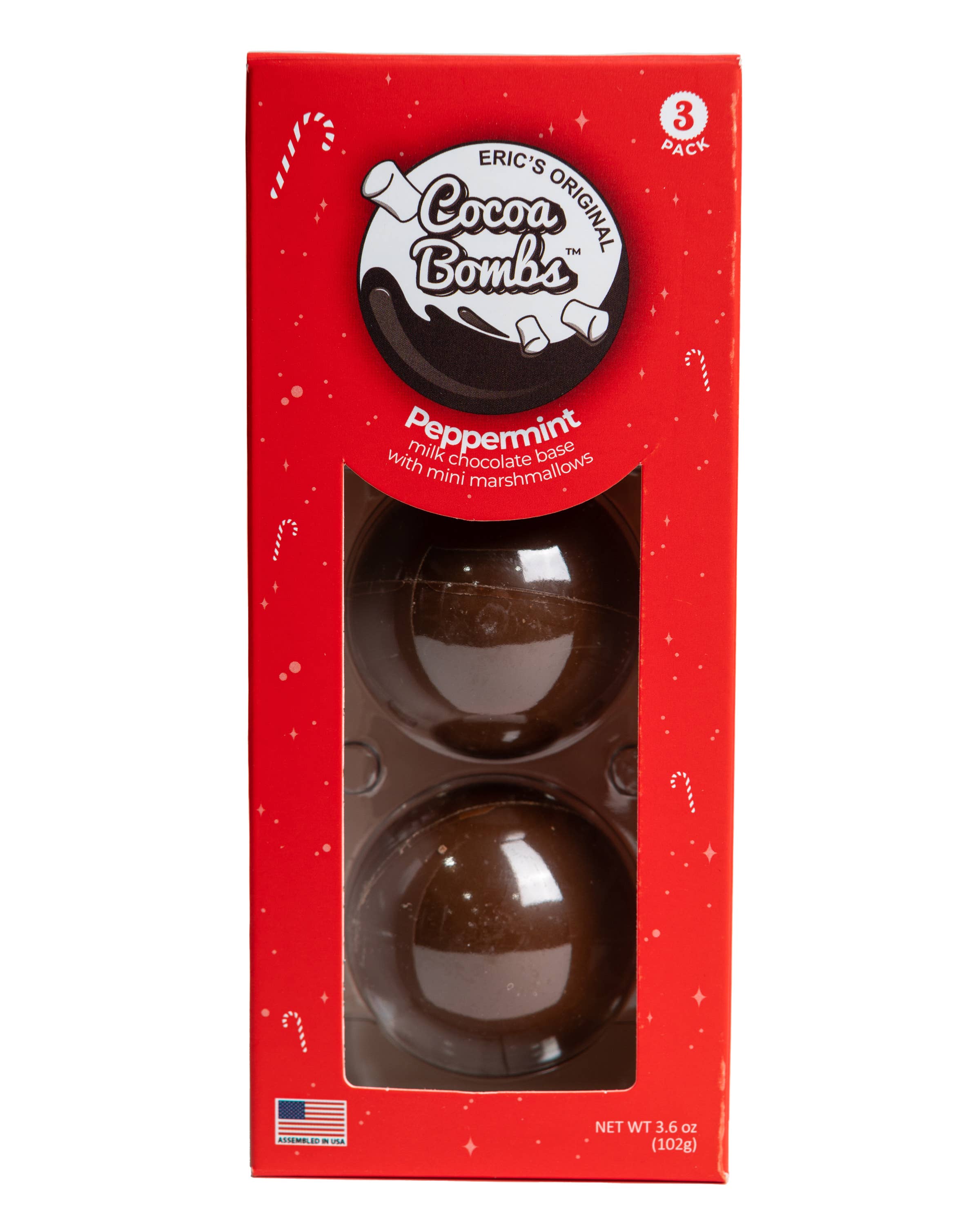 3 Pack Peppermint Cocoa Bombs