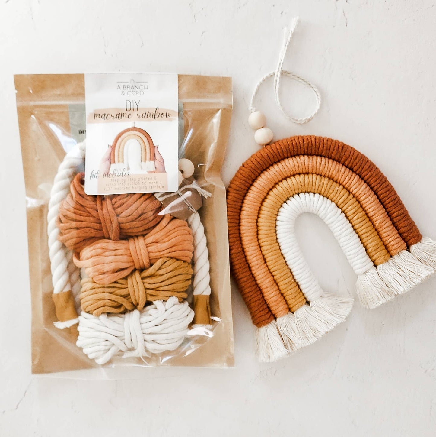 DIY Macrame Rainbow Kit: Sunset